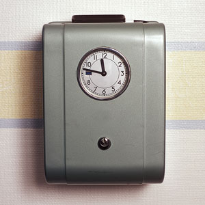 a retro time clock